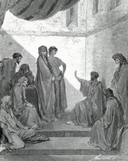 Peter in the House of Cornelius by Gustave Dore Poster Print - Item # VARSAL995103180