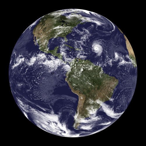 Full Earth showing North America and South America. Poster Print - Item # VARPSTSTK203171S