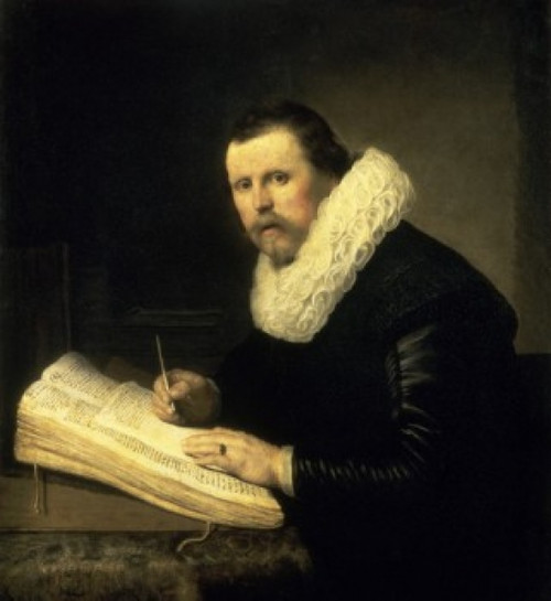 Portrait of a Scholar   Rembrandt Harmensz van Rijn   Oil on canvas   Hermitage Museum  St. Petersburg Poster Print - Item # VARSAL261472