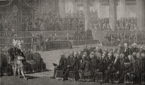 Opening Of The Etats Generaux. Engraved By Pannemaker-Ligny After De La Charlerie. From Histoire De La Revolution Francaise By Louis Blanc. PosterPrint - Item # VARDPI1858105