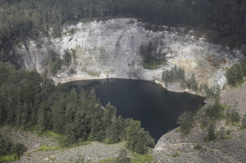 December 3, 2012 - Tiwu Ata Mbupu crater lake of Kelimutu volcano, Flores Island, Indonesia. Also known as the Lake of Old People Poster Print - Item # VARPSTRRS300527S