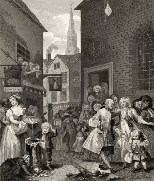 Times Of The Day Noon From The Original Picture By Hogarth From The Works Of Hogarth Published London 1833 PosterPrint - Item # VARDPI1861971