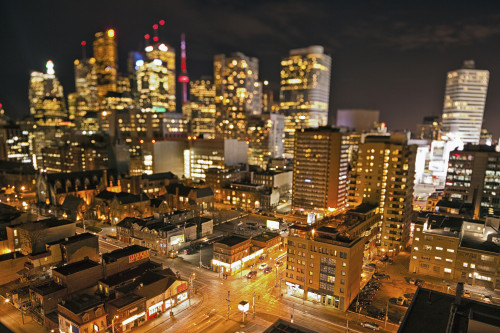 City Skyline At Night; Toronto Ontario Canada PosterPrint - Item # VARDPI2092006