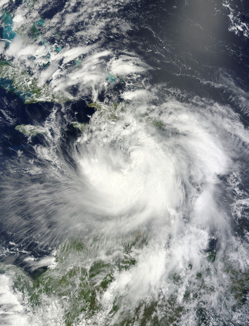 August 24, 2012 - Tropical Storm Isaac moving through the eastern Caribbean Sea. Poster Print - Item # VARPSTSTK203968S