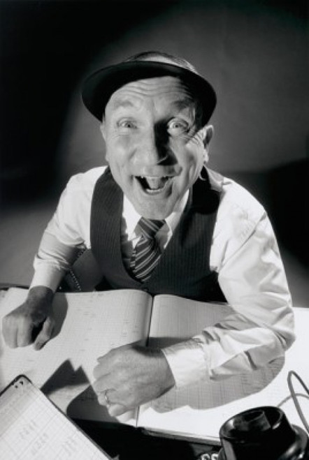 Portrait of accountant laughing Poster Print - Item # VARSAL1073112C