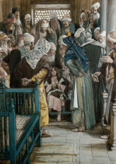 Jesus Sitting in the Midst of the Doctors  James Tissot Poster Print - Item # VARSAL99940