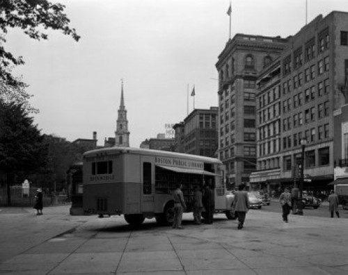 USA  Massachusetts  Boston  Library bookmobile Poster Print - Item # VARSAL255423864