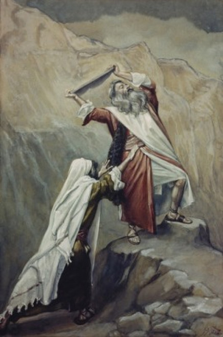 Moses Destroys the Tablets of the Ten Commandments  James Tissot  Jewish Museum  New York Poster Print - Item # VARSAL999378