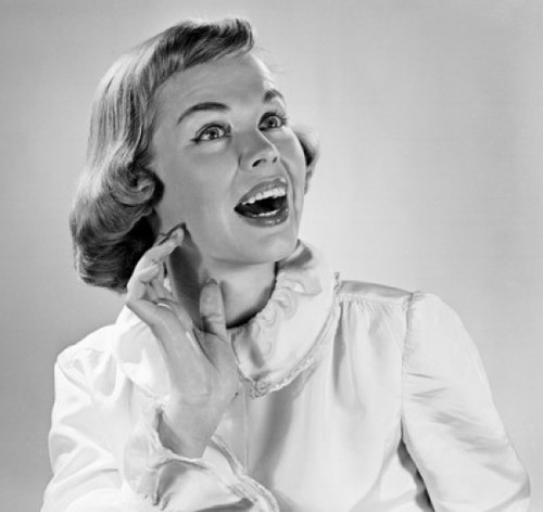 Young woman smiling Poster Print