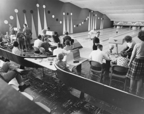 High angle view of people bowling Poster Print - Item # VARSAL25520378