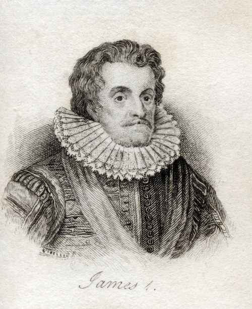 James I 1566-1625 First Stuart King Of England From 1603 To 1625 And King Of Scotland As James Vi From 1567 To 1625 From The Book Crabbs Historical Dictionary Published 1825 PosterPrint - Item # VARDPI1855630