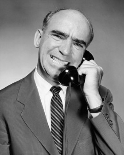 Close-up of a businessman talking on the telephone Poster Print - Item # VARSAL25518993