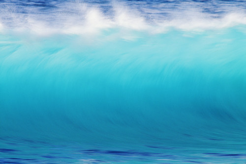 Blur Action Of Shoreline Waves Crashing. PosterPrint
