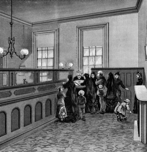 Bookeeper Gott's Office  From: Our Police Protectors  History of the NYC Police  Published in 1885 Poster Print - Item # VARSAL9902122