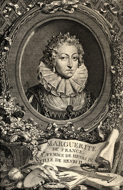 Queen Margot, Margeurite De Valois, 1553-1615. 1St Wife Of Henry Iv, Daughter Of Henry Ii Of France And Catherine De Medicis. From An Engraving By Merger After The Painting By Vincent. PosterPrint - Item # VARDPI1857473