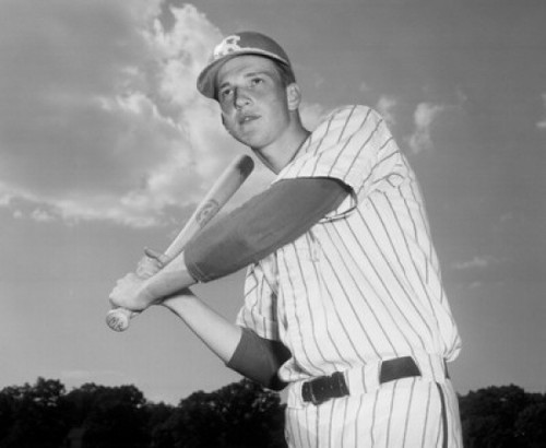 Baseball player swinging a baseball bat Poster Print - Item # VARSAL25520348