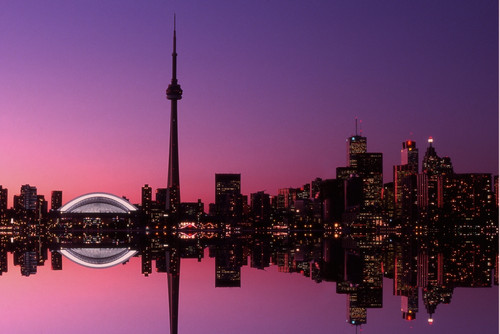 Toronto Skyline At Sunset, Toronto, Ontario PosterPrint - Item # VARDPI2024406