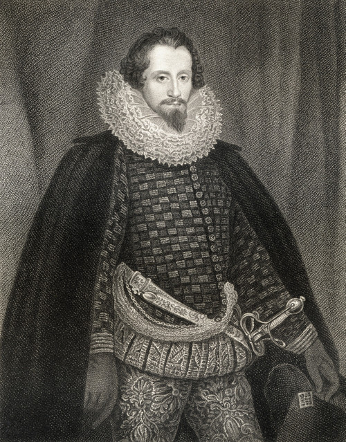 Robert Devereux 2Nd Earl Of Essex, Viscount Hereford, Lord Ferrers, Lord Bourchier, 1567-1601. English Soldier And Courtier. From The Book _Lodge?S British Portraits? Published London 1823. PosterPrint - Item # VARDPI1858824
