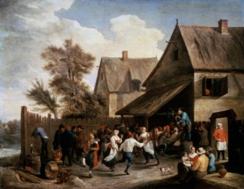 The Country Festival  David Teniers II  Oil on Canvas  Pushkin Museum of Fine Arts  Moscow  Russia Poster Print - Item # VARSAL261130