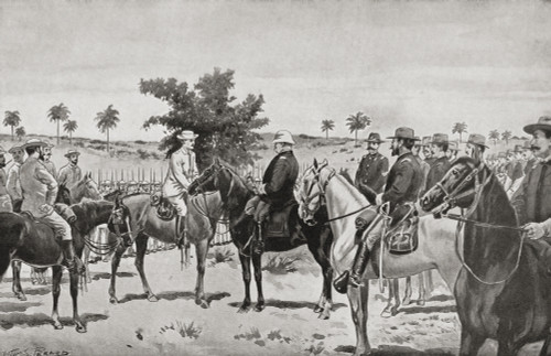 The Surrender Of Santiago De Cuba By General Toral To General Shafter In 1898 During The Spanish-American War. From Famous Men And Great Events Of The 19Th Century. PosterPrint - Item # VARDPI2221197