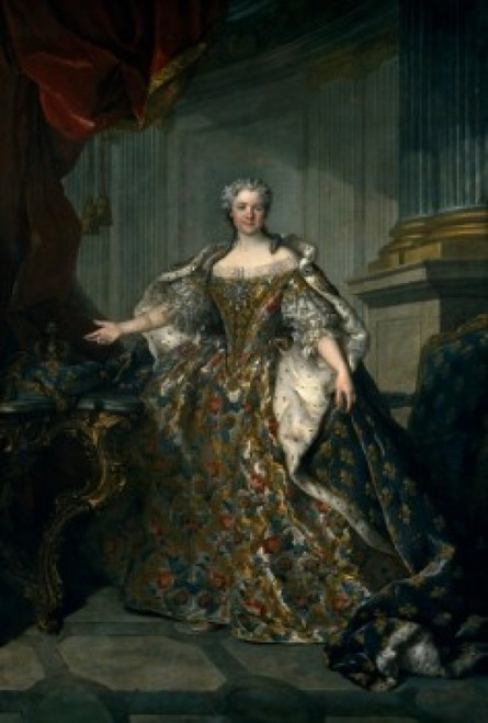 Portrait Marie Leszczynska   Queen of France by Louis Tocque   1740     France   Paris   Musee du Louvre Poster Print - Item # VARSAL11582075