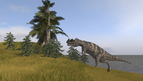 Ceratosaurus running up a hill Poster Print - Item # VARPSTKVA600479P