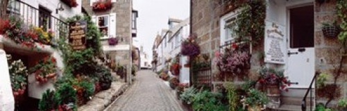 Saint Ives Street Scene  Cornwall  England Poster Print by Panoramic Images (38 x 12) - Item # PPI64796