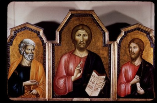 Christ with St. Peter & St. Jerome   Cimabue  Poster Print - Item # VARSAL2180512904