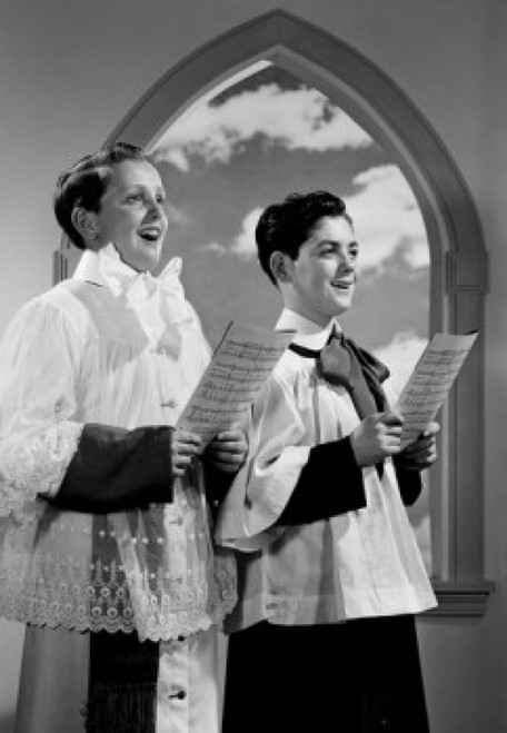 Altar boys singing in church Poster Print - Item # VARSAL255416915