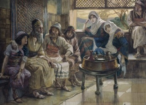 Job and His Family  James Tissot Poster Print - Item # VARSAL999327
