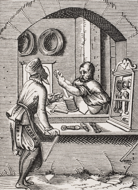 The Wire Worker. 19Th Century Reproduction Of 16Th Century Woodcut By Jost Amman PosterPrint - Item # VARDPI1858020