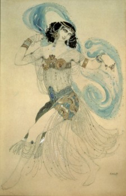 Dance of the Seven Veils    1908  Leon Bakst  Painting     Tretiakov Gallery  Moscow Poster Print - Item # VARSAL261325