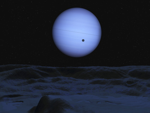 Artist's concept of Neptune as seen from its largest moon Triton Poster Print - Item # VARPSTWMY100083S