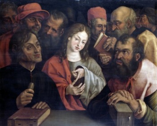 Christ Amidst the Doctors  unknown artist  16th Century Poster Print - Item # VARSAL9003373