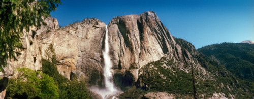 Water falling from rocks in a forest, Bridalveil Fall, Yosemite Valley, Yosemite National Park, California, USA Poster Print - Item # VARPPI169927