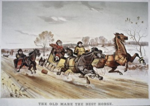 The Old Mare  the Best Horse  Currier & Ives  Color Lithograph   Library of Congress  Washington  D.C.  USA Poster Print - Item # VARSAL9001254