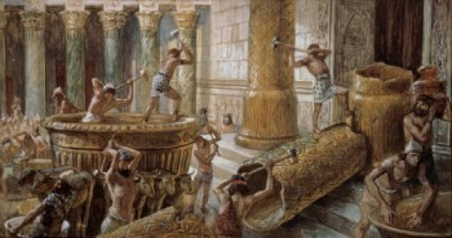 The Chaldees Destroy the Brazen Sea  James Tissot  Jewish Museum  New York Poster Print - Item # VARSAL999306