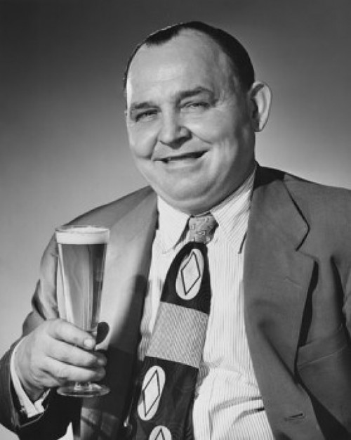 Portrait of mature man holding glass of beer Poster Print - Item # VARSAL2554221A