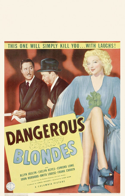 Dangerous Blondes Movie Poster Print (27 x 40) - Item # MOVGI2268