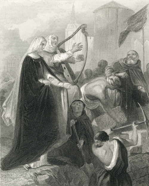The Walling Of New Ross, County Wexford, Ireland In 1798. Drawn By H. Warren. From History Of Ireland, Published C.1854. PosterPrint - Item # VARDPI1958485