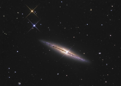 NGC 4013 is an edge-on unbarred spiral galaxy in the constellation Ursa Major Poster Print - Item # VARPSTGAB100036S