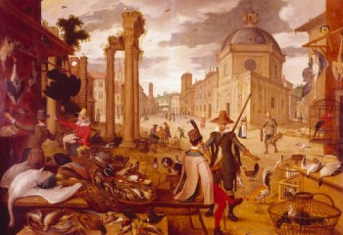 The Bird Market by Sebastian Vrancx  Poster Print - Item # VARSAL900112493