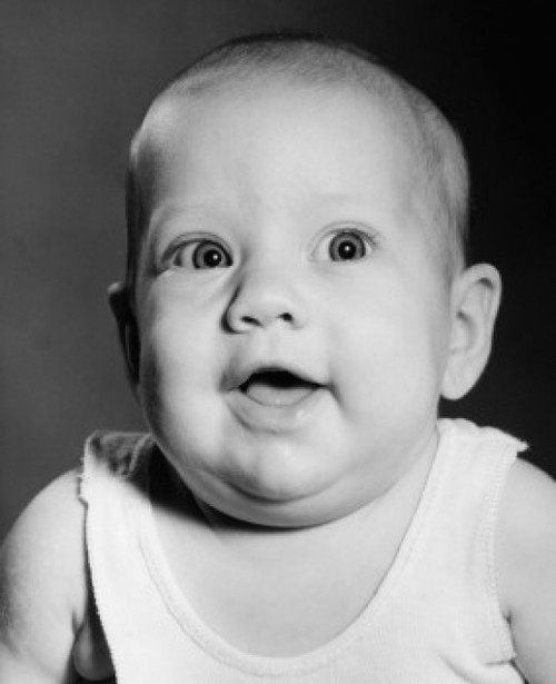 Baby looking away  portrait Poster Print - Item # VARSAL2554297D