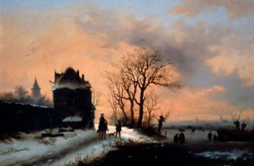Frozen River Landscape  Alexis de Leeuw Poster Print - Item # VARSAL497130236