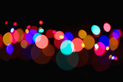 Blur Of Coloured Lights; Edmonton, Alberta, Canada PosterPrint - Item # VARDPI2355396