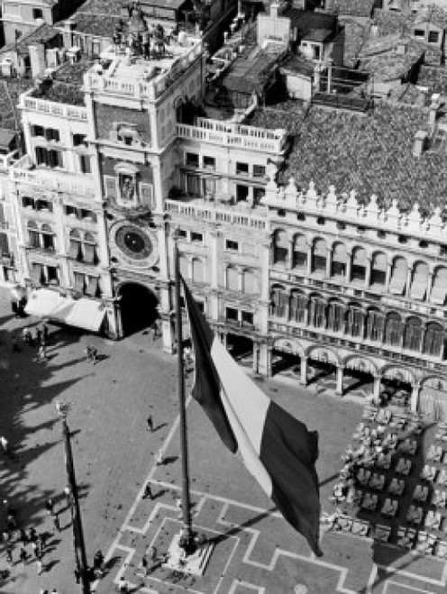 Italy  Venice  St. Mark's Square with cathedral  elevated view Poster Print - Item # VARSAL255423467