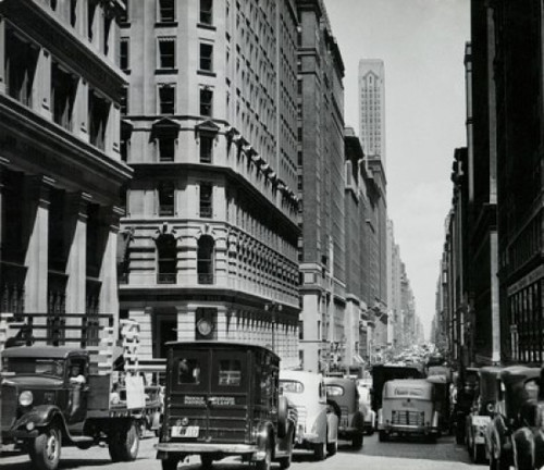 Traffic in the street  New York City  New York  USA  1930 Poster Print - Item # VARSAL9901129