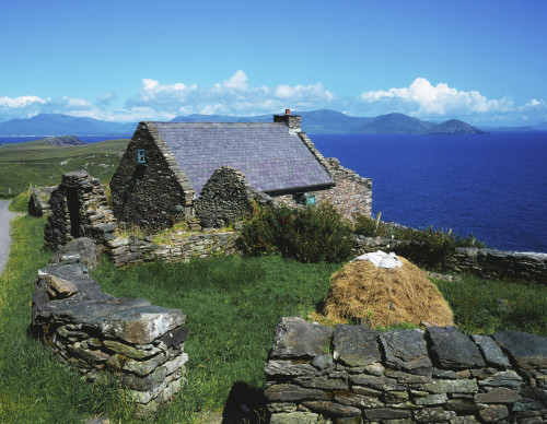 Ballinskelligs, Iveragh Peninsula, County Kerry, Ireland; Historic Stone Farmstead PosterPrint - Item # VARDPI1808991