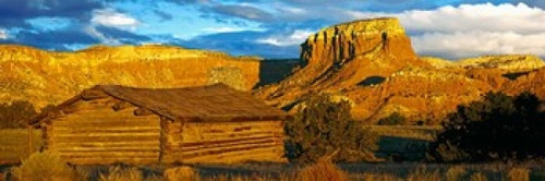 Ghost Ranch at Sunset  Abiquiu  New Mexico Poster Print by Panoramic Images (36 x 12) - Item # PPI148230