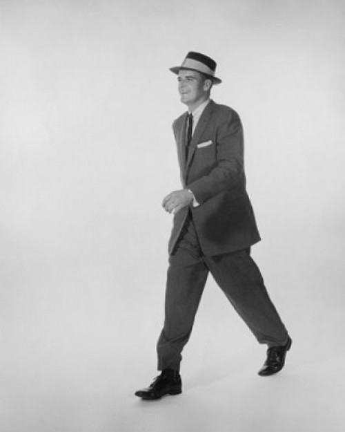 Side profile of businessman walking Poster Print - Item # VARSAL25548126